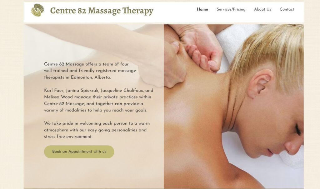 centre 82 massage homepage