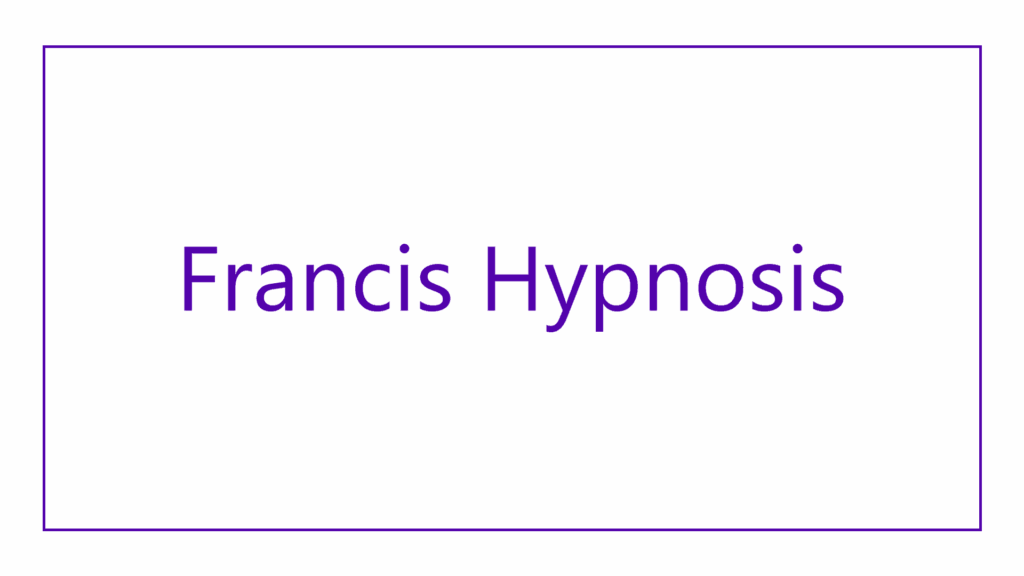 francis-hypnosis